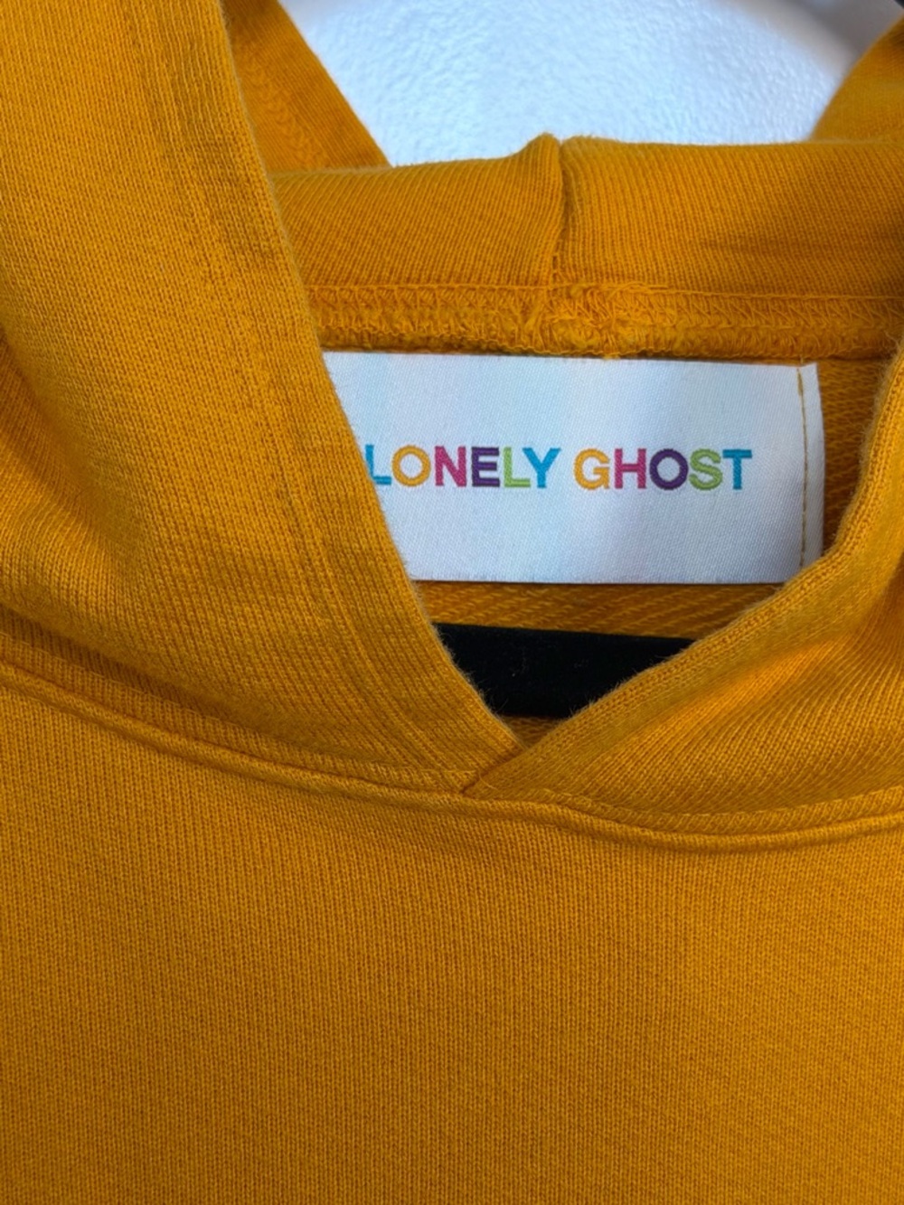 LONELY GHOST Mustard Yellow Pullover Hoodie